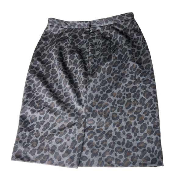 Ann Taylor Leopard Print Pencil Skirt 00P NWOT - Picture 2 of 3